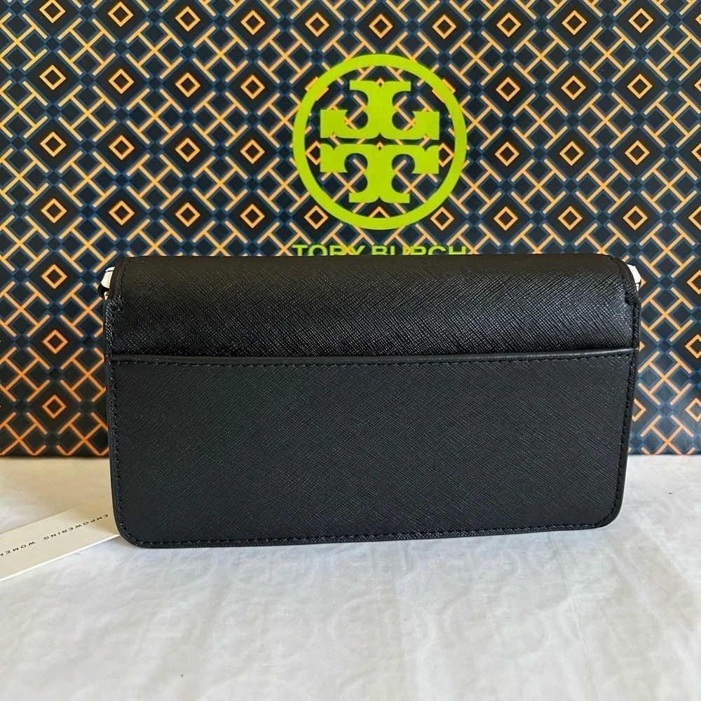 Tory Burch Emerson Mini Crossbody Bag Black Gold